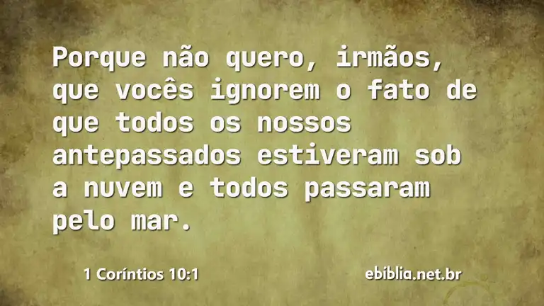 1 Coríntios 10:1