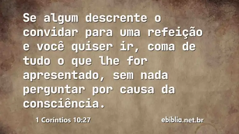 1 Coríntios 10:27