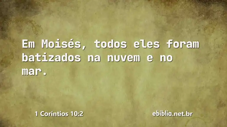 1 Coríntios 10:2