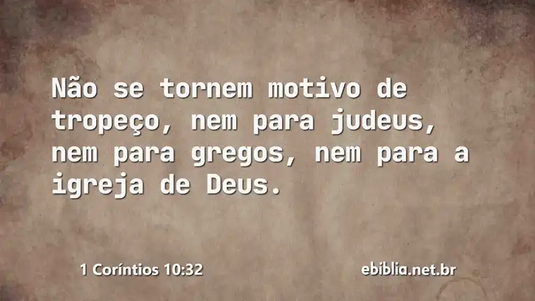 1 Coríntios 10:32