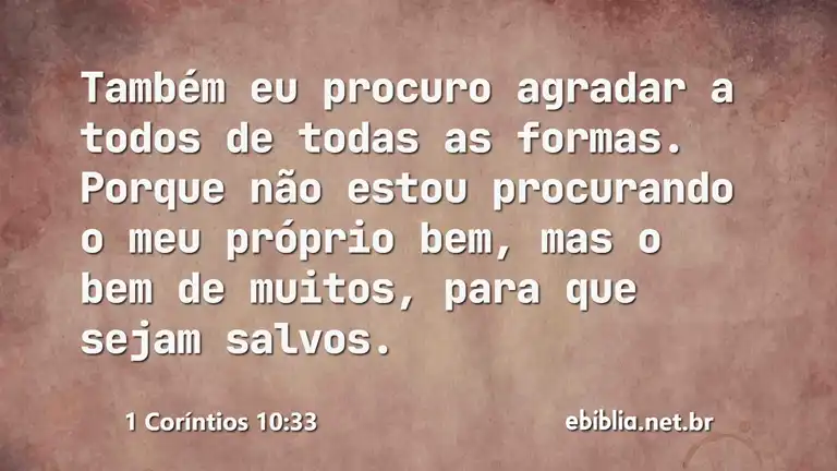 1 Coríntios 10:33