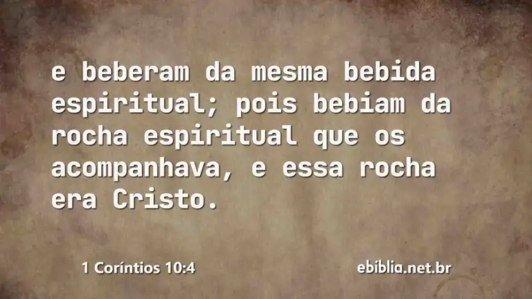 1 Coríntios 10:4