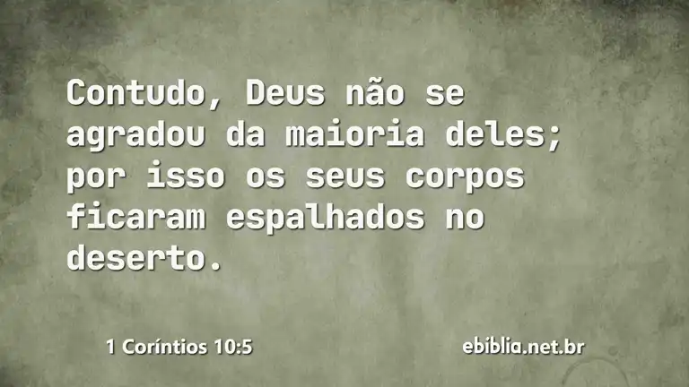 1 Coríntios 10:5