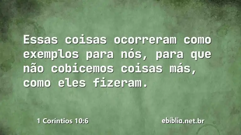 1 Coríntios 10:6