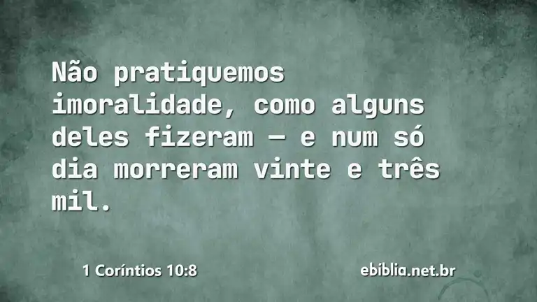 1 Coríntios 10:8