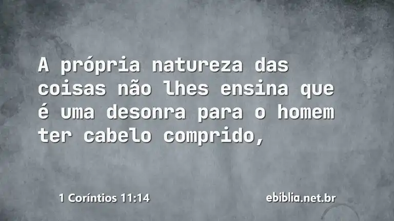 1 Coríntios 11:14