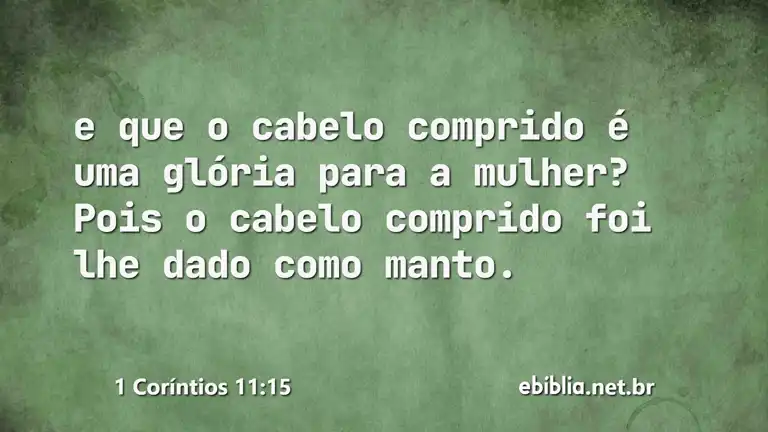 1 Coríntios 11:15