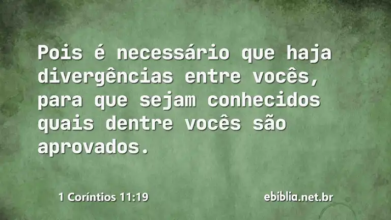 1 Coríntios 11:19