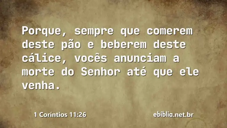 1 Coríntios 11:26