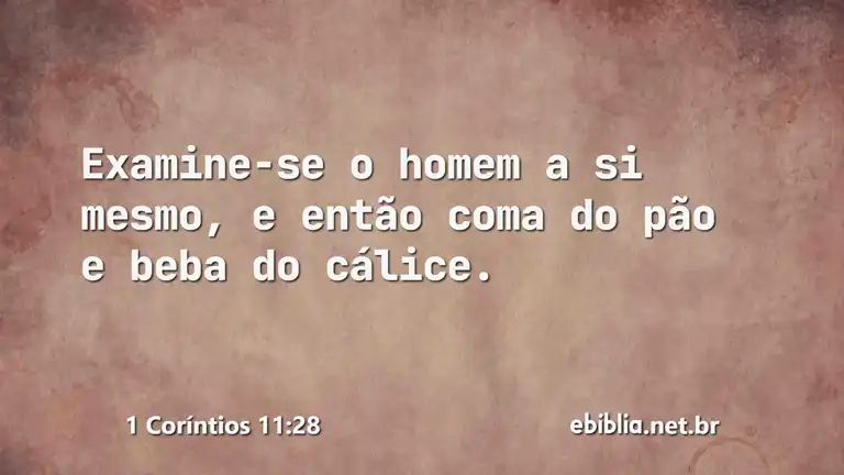 1 Coríntios 11:28