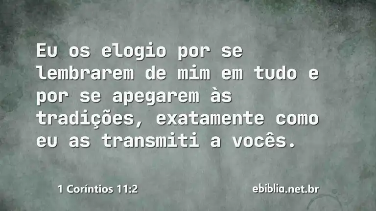 1 Coríntios 11:2