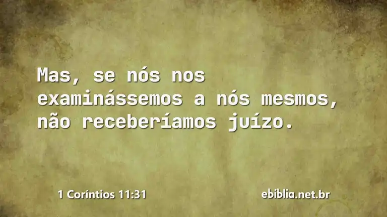 1 Coríntios 11:31