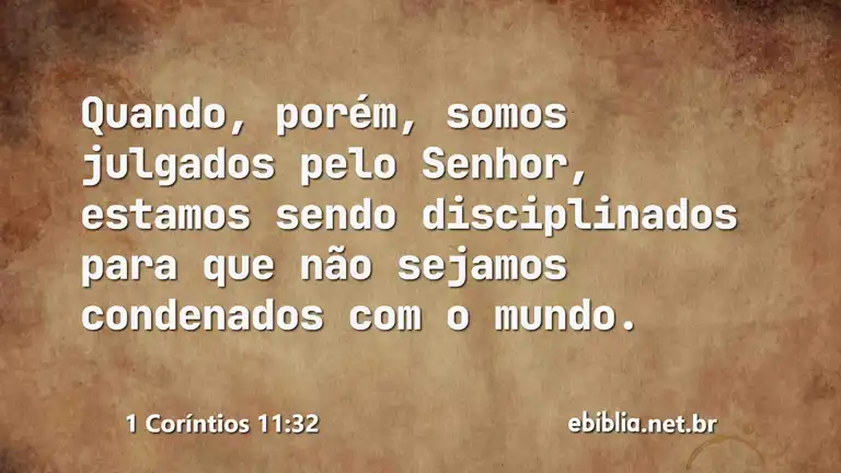 1 Coríntios 11:32