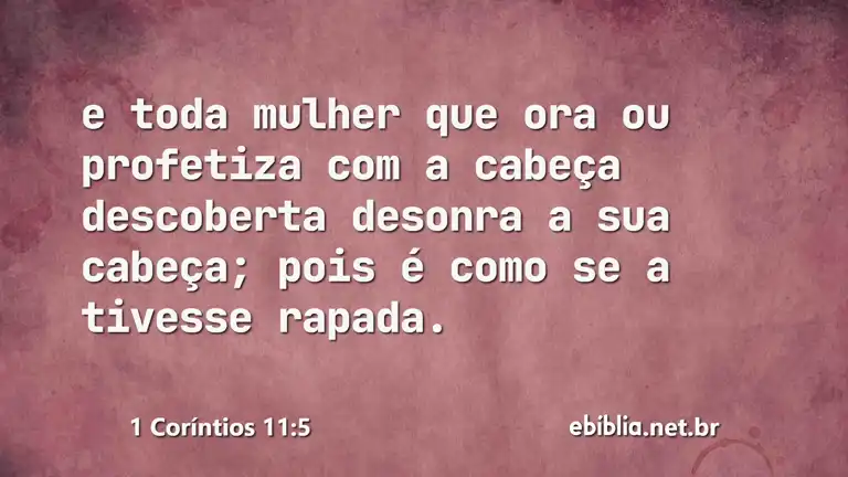 1 Coríntios 11:5