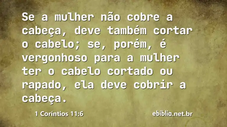 1 Coríntios 11:6