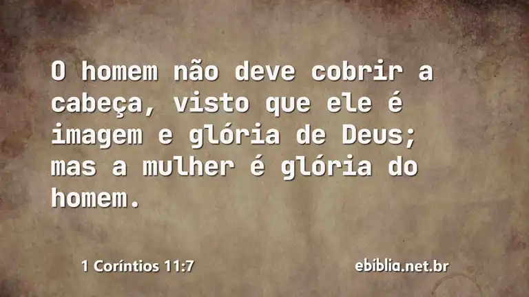 1 Coríntios 11:7