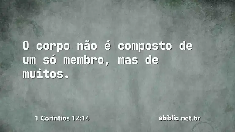 1 Coríntios 12:14