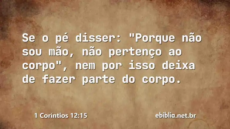 1 Coríntios 12:15