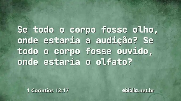 1 Coríntios 12:17