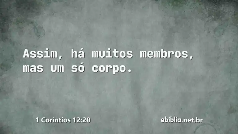 1 Coríntios 12:20