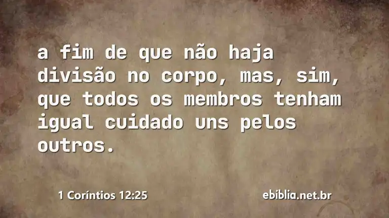 1 Coríntios 12:25