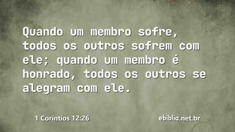 1 Coríntios 12:26