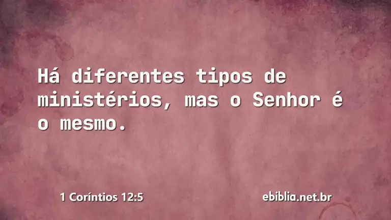 1 Coríntios 12:5