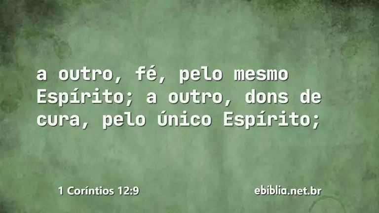 1 Coríntios 12:9