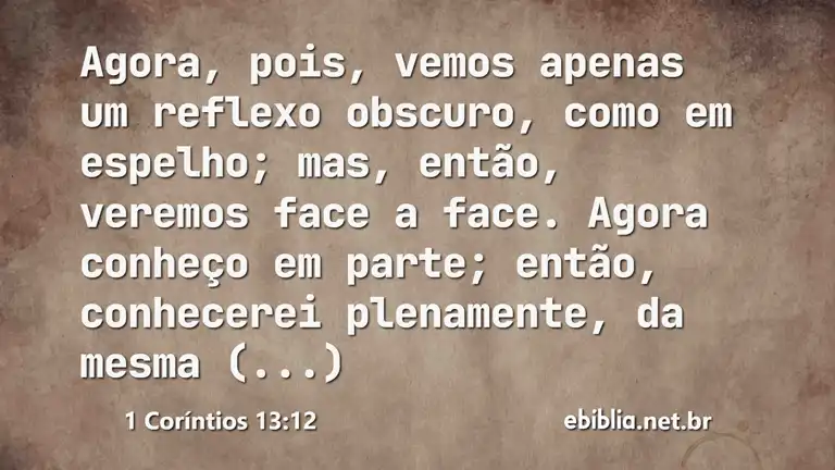 1 Coríntios 13:12