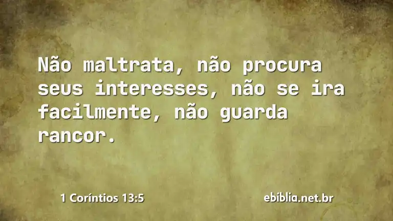 1 Coríntios 13:5