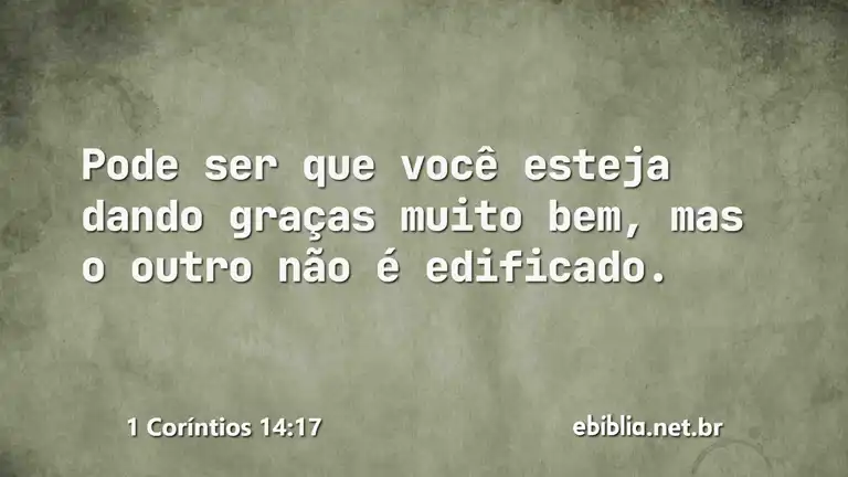 1 Coríntios 14:17