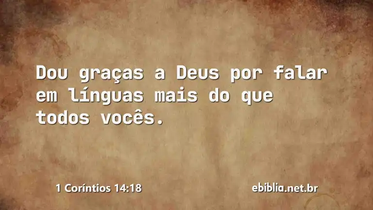 1 Coríntios 14:18