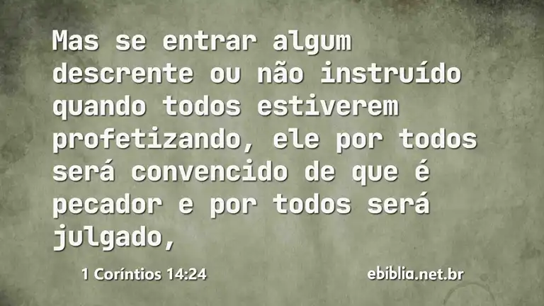 1 Coríntios 14:24