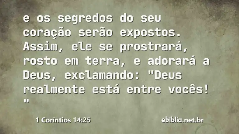 1 Coríntios 14:25