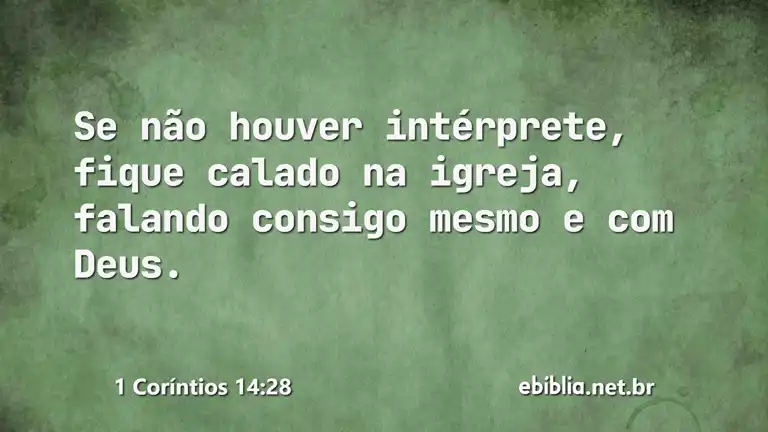 1 Coríntios 14:28