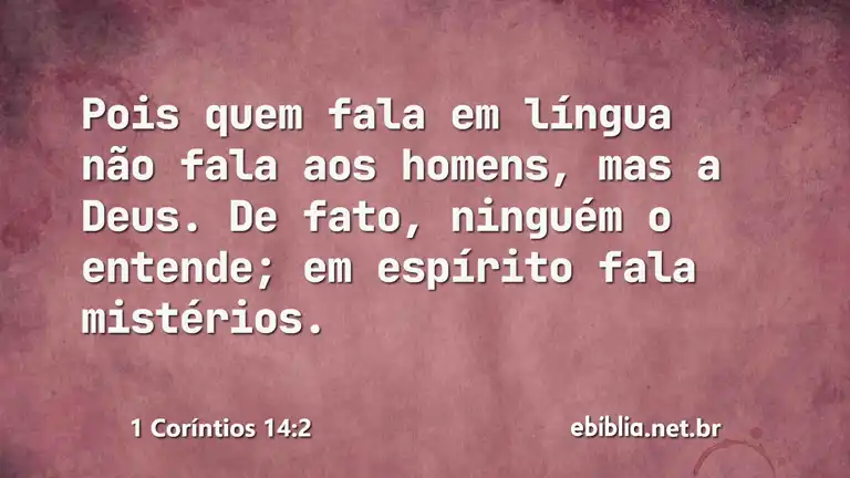 1 Coríntios 14:2