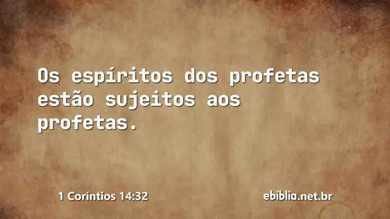 1 Coríntios 14:32