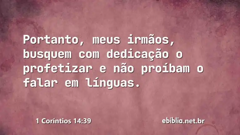 1 Coríntios 14:39