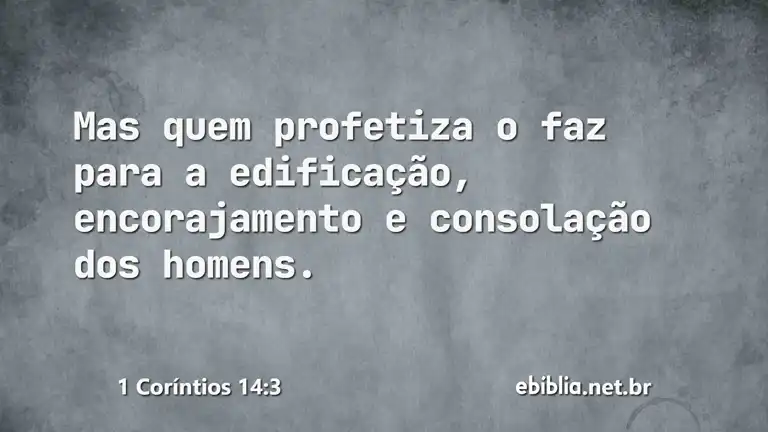 1 Coríntios 14:3