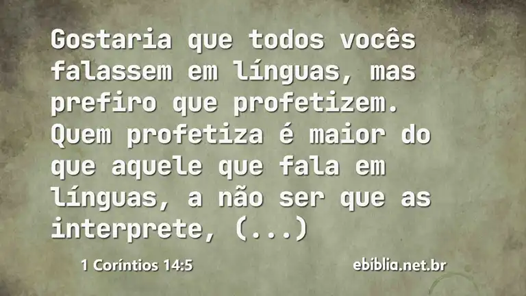 1 Coríntios 14:5