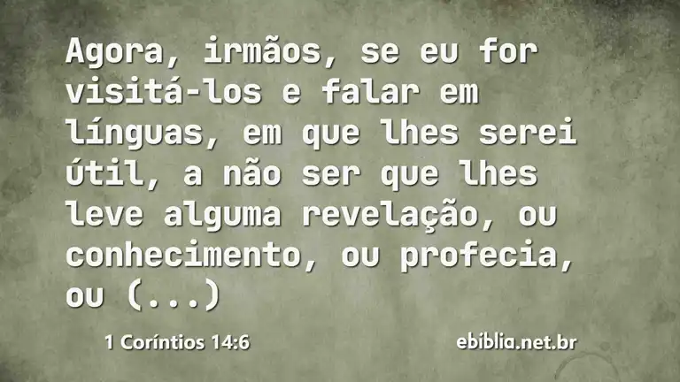 1 Coríntios 14:6