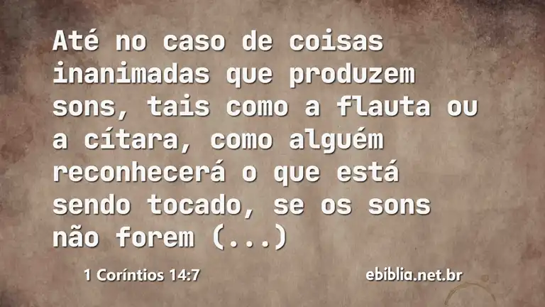 1 Coríntios 14:7