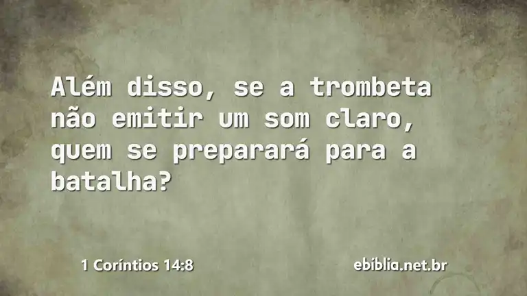 1 Coríntios 14:8