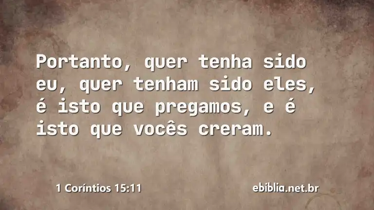 1 Coríntios 15:11