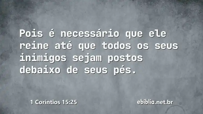 1 Coríntios 15:25