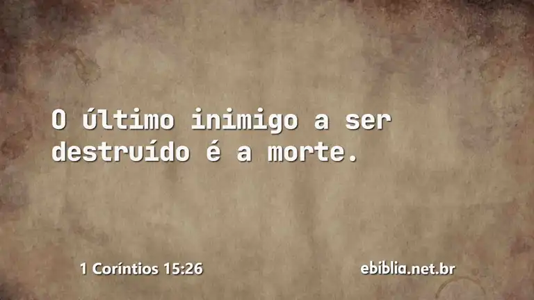 1 Coríntios 15:26