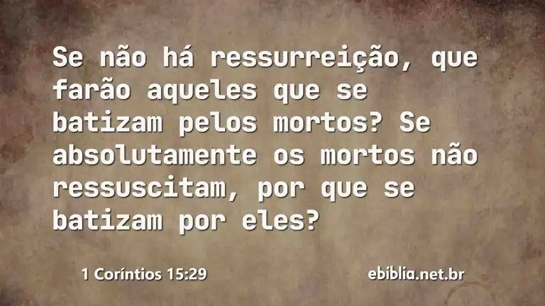 1 Coríntios 15:29