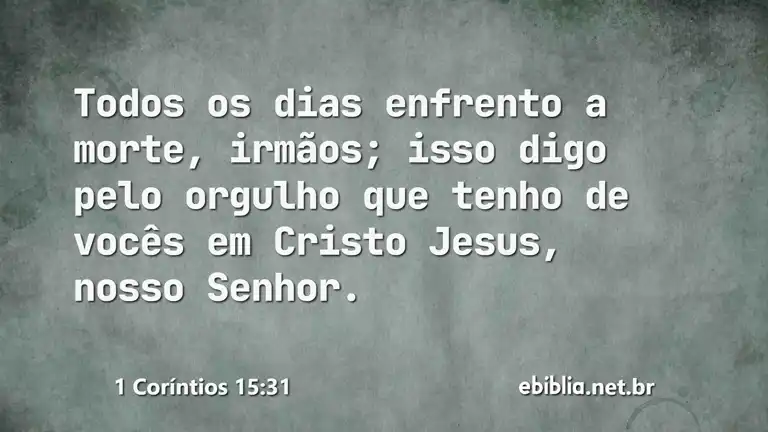 1 Coríntios 15:31