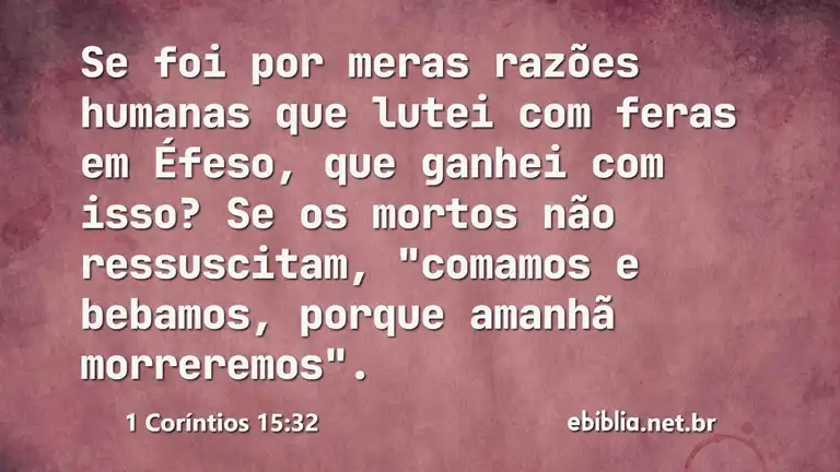 1 Coríntios 15:32