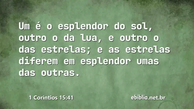 1 Coríntios 15:41